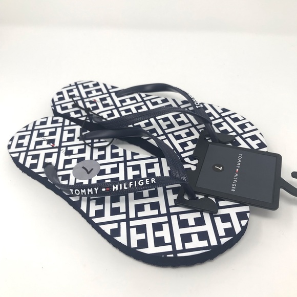 Tommy Hilfiger Flip Flops Slides SIZE 6 7 8 9 10 - Picture 3 of 3